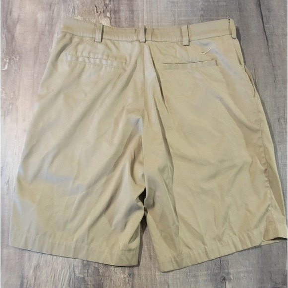 Nike Golf Shorts Mens 35 Dri Fit‎ Pockets Beige And Stone Lot Of 2 Pairs - Picture 10 of 16